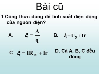 Bài giảng Vật lí Lớp 11 - Bài 24: Suất điện động cảm ứng (Chuẩn kĩ năng)