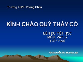 Bài giảng Vật lí Lớp 11 - Bài 26: Khúc xạ ánh sáng (Bản chuẩn kĩ năng)