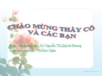 Bài giảng Vật lí Lớp 11 - Bài 27: Phản xạ toàn phần - Nguyễn Thị Kim Ngân