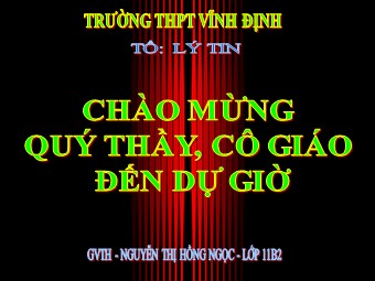 Bài giảng Vật lí Lớp 11 - Bài 29: Thấu kính mỏng - Nguyễn Thị Hồng Ngọc
