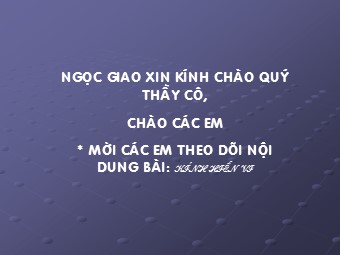 Bài giảng Vật lí Lớp 11 - Bài 33: Kính hiển vi (Chuẩn kĩ năng)