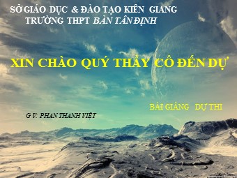 Bài giảng Vật lí Lớp 11 - Bài 34: Kính thiên văn - Phan Thanh Việt