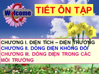 Bài giảng Vật lí Lớp 11 - Ôn tập