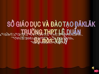 Bài giảng Vật lí Lớp 12 - Bài 11: Đặc trưng sinh lí của âm