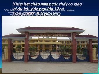 Bài giảng Vật lí Lớp 12 - Bài 15: Phản xạ sóng. Sóng dừng