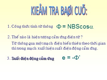 Bài giảng Vật lí Lớp 12 - Bài 17: Máy phát điện xoay chiều - Trần Thị Bích Phượng