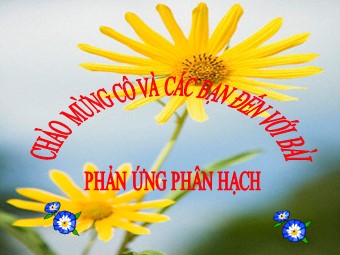 Bài giảng Vật lí Lớp 12 - Bài 38: Phản ứng phân hạch - Lai Ngọc Thắng
