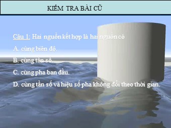 Bài giảng Vật lí Lớp 12 - Bài 9: Sóng dừng (Bản mới)