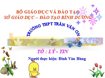 Bài giảng Vật lí Lớp 12 - Bài 9: Sóng dừng - Đinh Văn Hùng