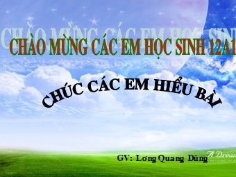 Bài giảng Vật lí Lớp 12 - Bài: Dao động điện từ - Lương Quang Dũng