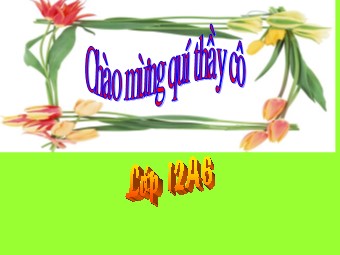 Bài giảng Vật lí Lớp 12 - Bài: Hiện tượng sóng trong cơ học (Bản đẹp)