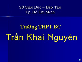 Bài giảng Vật lí Lớp 12 - Bài: Hiện tượng sóng trong cơ học (Chuẩn kĩ năng)