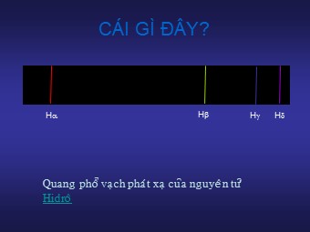 Bài giảng Vật lí Lớp 12 - Bài: Ứng dụng của thuyết lượng tử trong nguyên tử Hyđrô (Bản hay)