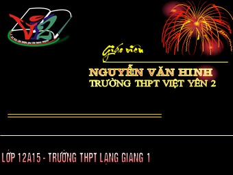 Bài giảng Vật lí Lớp 12 - Tính chu kỳ - Nguyễn Văn Hinh