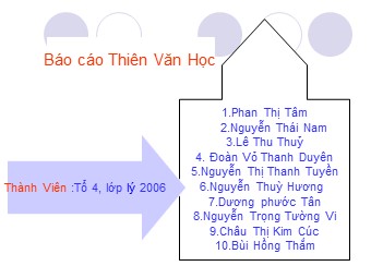 Báo cáo Thiên văn học