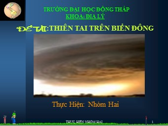 Chủ đề Thiên tai trên biển Đông