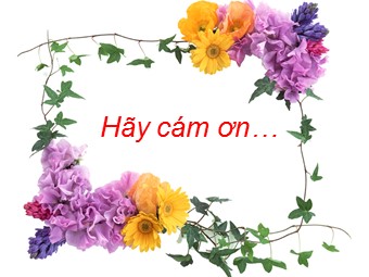 Hãy cám ơn…