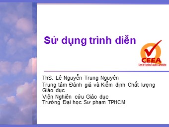 Sử dụng trình diễn PowerPoint