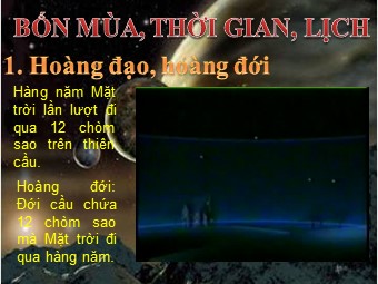 Tài lệu Bốn mùa, thời gian, lịch