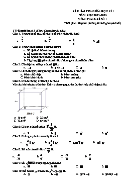 2 Đề kiểm tra giữa học kì I Toán 7 - Năm học 2022-2023