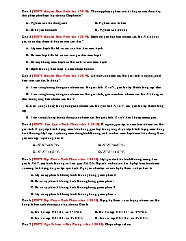 31 Câu hỏi ôn tập trắc nghiệm vào Lớp 10 THPT Khoa học tự nhiên 9 - Phần: Di truyền người