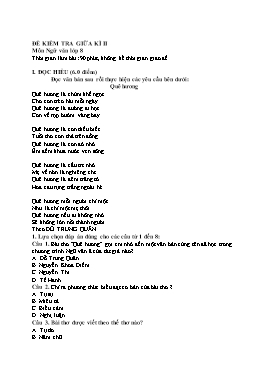 4 Đề kiểm tra giữa học kì I Ngữ văn 8 - Năm học 2023-2024