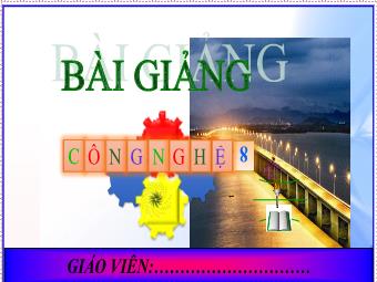 Bài giảng Công nghệ 8 - Bài 5: Bản vẽ nhà