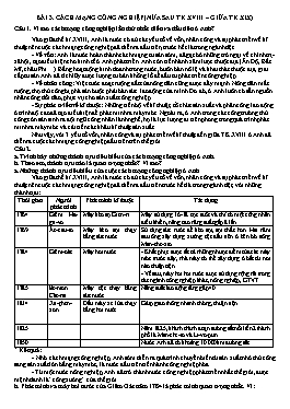 Đề cương ôn tập HSG Lịch sử 8 - Bài 3: Cách mạng công nghiệp (Nửa sau thế kỉ XVIII đến giữa thế kỉ XIX)
