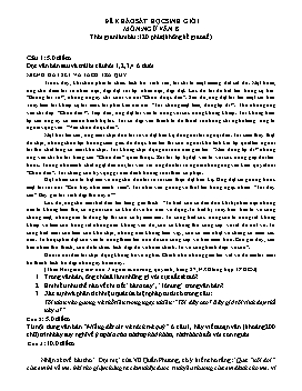 Đề khảo sát HSG Ngữ văn 8 (Có đáp án)