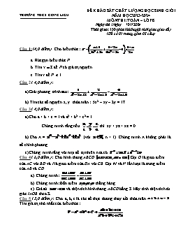 Đề khảo sát HSG Toán 8 - Năm học 2023-2024 - Trường THCS Công Liêm (Có đáp án)