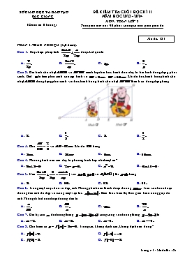 Đề kiểm tra cuối học kì II Toán 8 - Mã đề 181 - Năm học 2023-2024 - Sở GD&ĐT Bắc Giang
