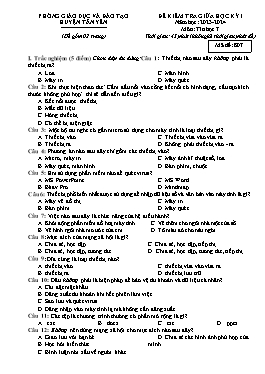 Đề kiểm tra giữa học kì I Tin học 7 - Mã đề 807 - Năm học 2023-2024 - PGD Huyện Tân Yên