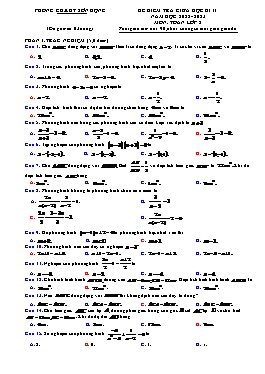 Đề kiểm tra giữa học kì II Toán 8 - Năm học 2022-2023 - PGD Sơn Động (Có đáp án)