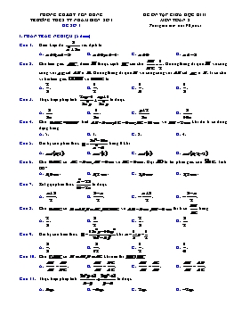Đề ôn tập giữa học kì II Toán 8 - Đề số 1 - Trường THCS Thị trấn Nham Biển số 1