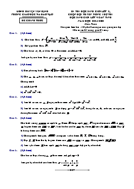 Đề thi HSG cấp Tỉnh Toán 9 (Vòng 1) - Năm học 2023-2024 - PGD Huyện Yên Định