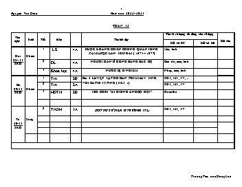 Giáo án các môn Khối Tiểu học - Tuần 13 - Năm học 2022-2023 - Nguyễn Văn Định