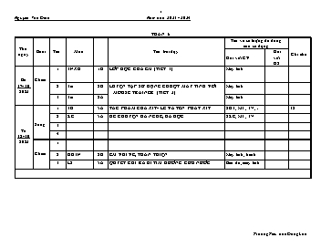 Giáo án các môn Khối Tiểu học - Tuần 6 - Năm học 2023-2024 - Nguyễn Văn Định