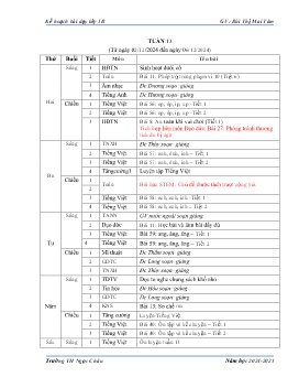 Giáo án các môn Lớp 1 - Tuần 13 - Năm học 2024-2025 - Bùi Thị Mai Tâm