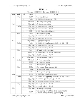 Giáo án các môn Lớp 1 - Tuần 15 - Năm học 2024-2025 - Bùi Thị Mai Tâm