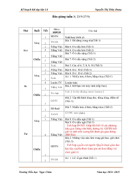 Giáo án các môn Lớp 1 - Tuần 3 - Năm học 2024-2025 - Nguyễn Thị Thùy Dung