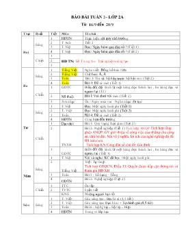 Giáo án các môn Lớp 2 - Tuần 2 - Năm học 2024-2025 - Nguyễn Thị Việt Nga