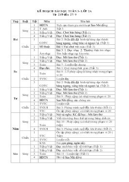 Giáo án các môn Lớp 2 - Tuần 3 - Năm học 2024-2025 - Nguyễn Thị Việt Nga