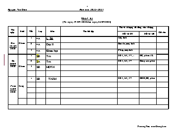 Giáo án các môn Lớp 2+4 - Tuần 3 - Năm học 2022-2023 - Nguyễn Văn Định