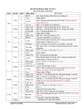 Giáo án các môn Lớp 3 - Tuần 3 - Năm học 2024-2025 - Nguyễn Văn Điệp