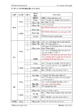Giáo án các môn Lớp 4 - Tuần 1 - Năm học 2024-2025 - Hoàng Thị Nguyệt