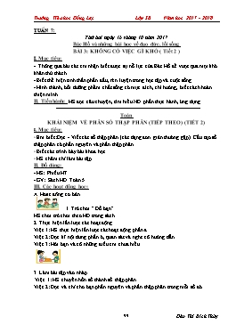 Giáo án các môn Lớp 5 - Tuần 7+8 - Năm học 2017-2018 - Đào Thị Bích Thủy