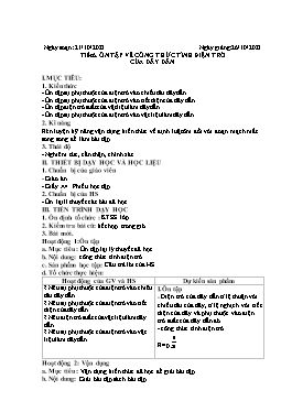Giáo án Tự chọn Vật lí 9 - Tiết 6: Ôn tập về công thức tính điện trở của dây dẫn - Năm học 2023-2024