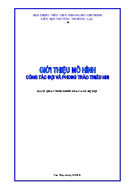 Giới thiệu mô hình Công tác đội và phong trào thiếu nhi