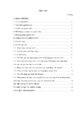 Phát huy tính tích cực, tự giác học tập và rèn luyện của học sinh lớp 4