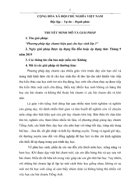 Phương pháp dạy chants hiệu quả cho học sinh lớp 3